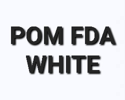 POM FDA White P101-WE